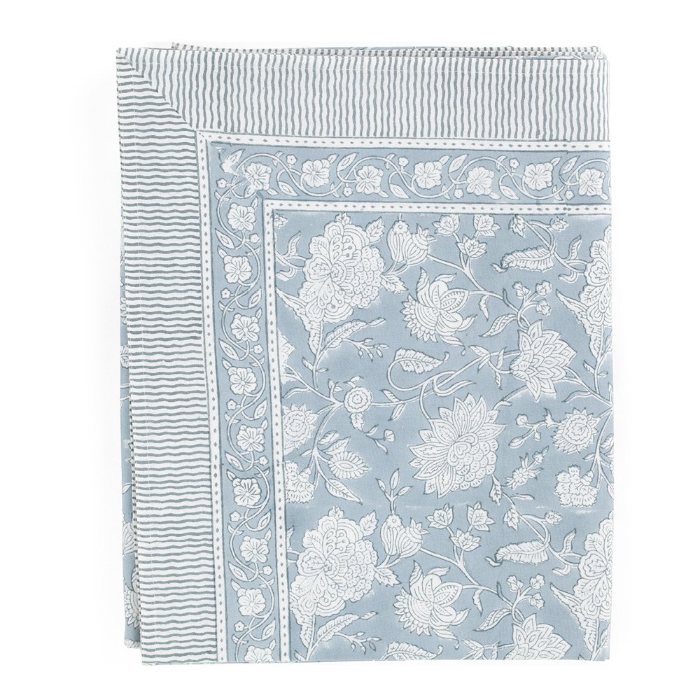 Indian Rose Pöytäliina 150x350 cm Dusty Blue