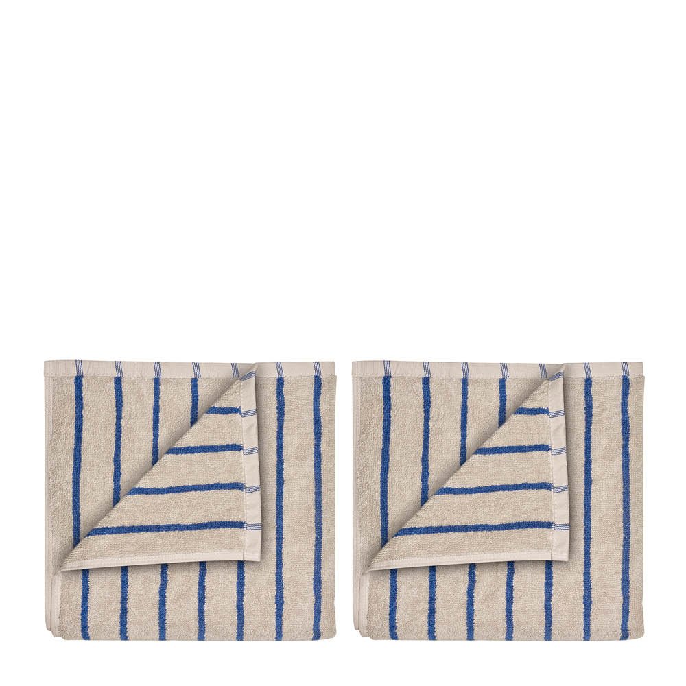 Arto Käsipyyhe 50x30 cm 2 kpl Beige/Sininen