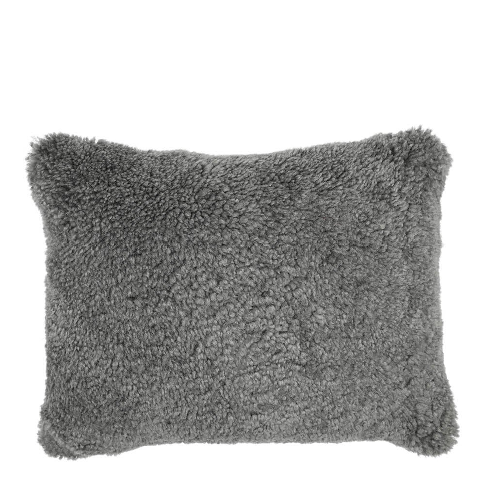 Tyynynpäällinen New Zealand lampa lyhyt villa 35x45 cm skandinaavinen vaaleanharmaa