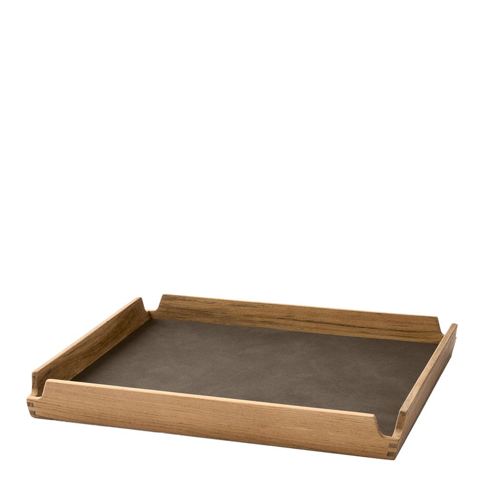 Airy Leather Nupo Tarjotin small 30x30 cm Caviar