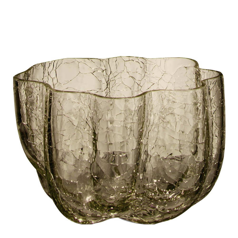 Crackle kynttilälyhty 5,8 cm taupe