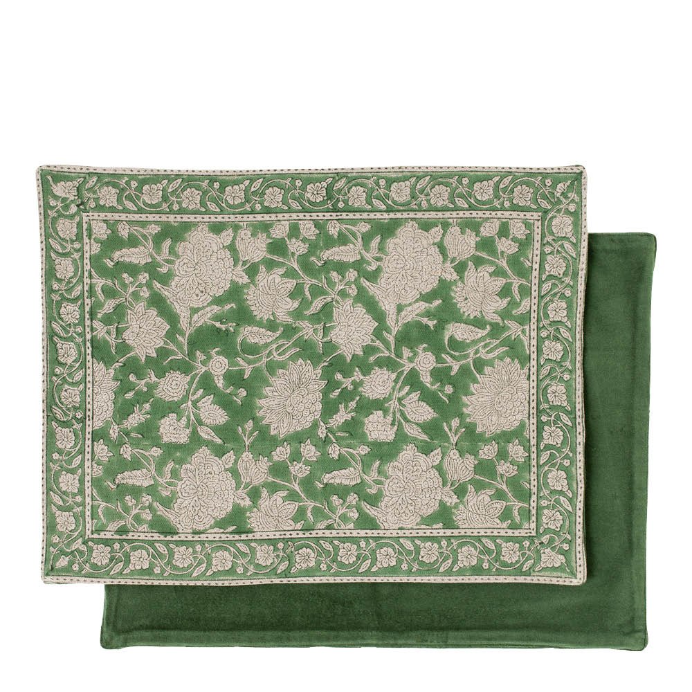 Indian Rose Pöytätabletti 37x50 cm 2 kpl Vihreä