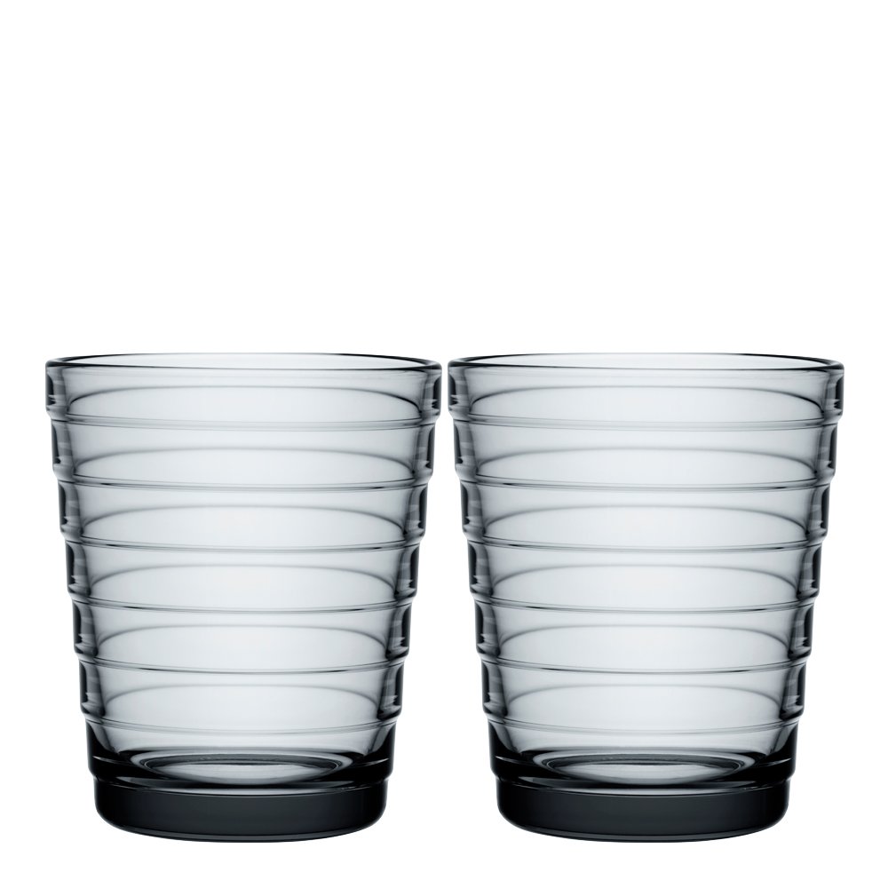 Aino Aalto Juomalasi 22 cl 2 kpl Harmaa