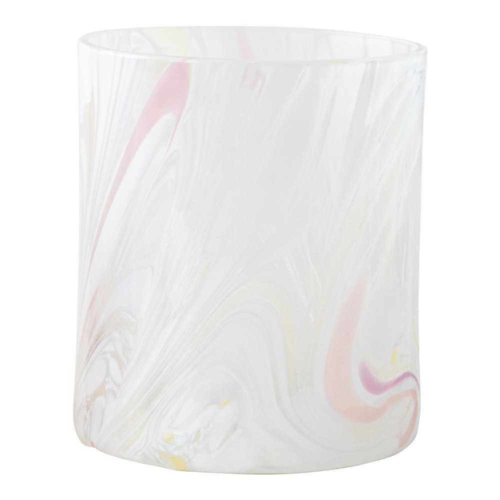 Swirl Kynttilälyhty 9 cm Valkoinen