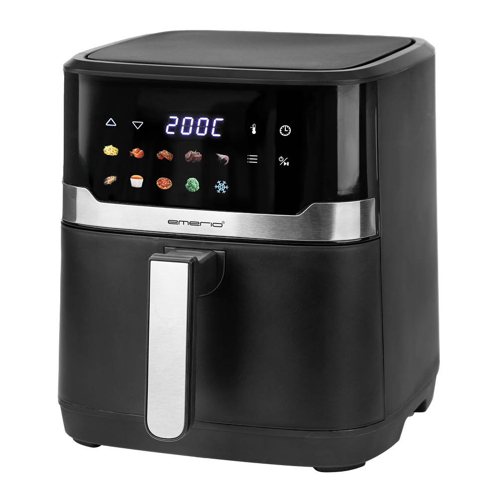 Airfryer värinäytöllä 6,5 L musta