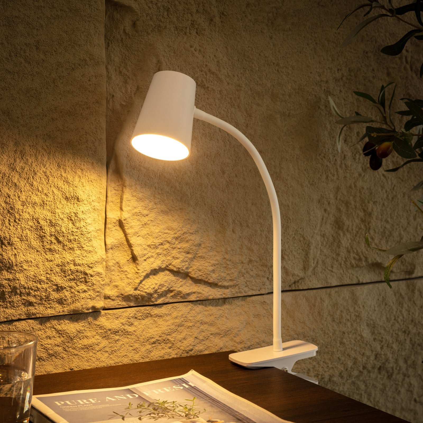 Ailina LED Klipsivalaisin White
