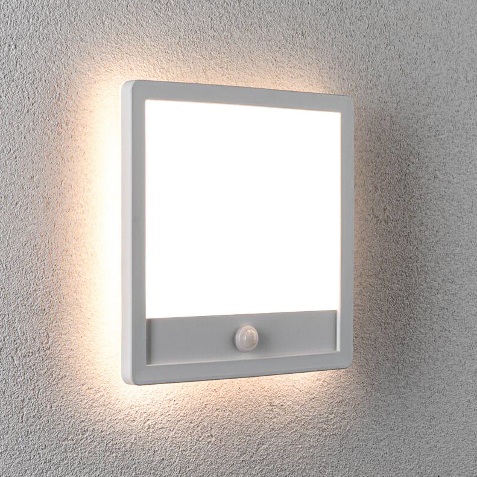 Lamina LED-ulkoseinävalaisin valkoinen IP44 anturi