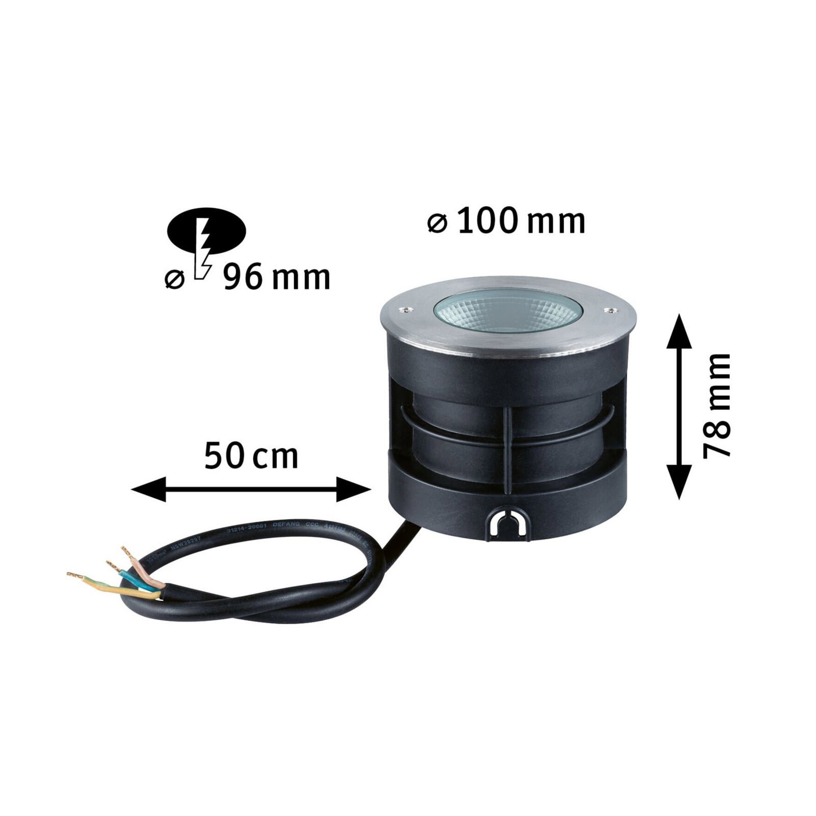 Vanea Ulko Maahanupotettava Spotti SWR 35W IP67 Alumiini