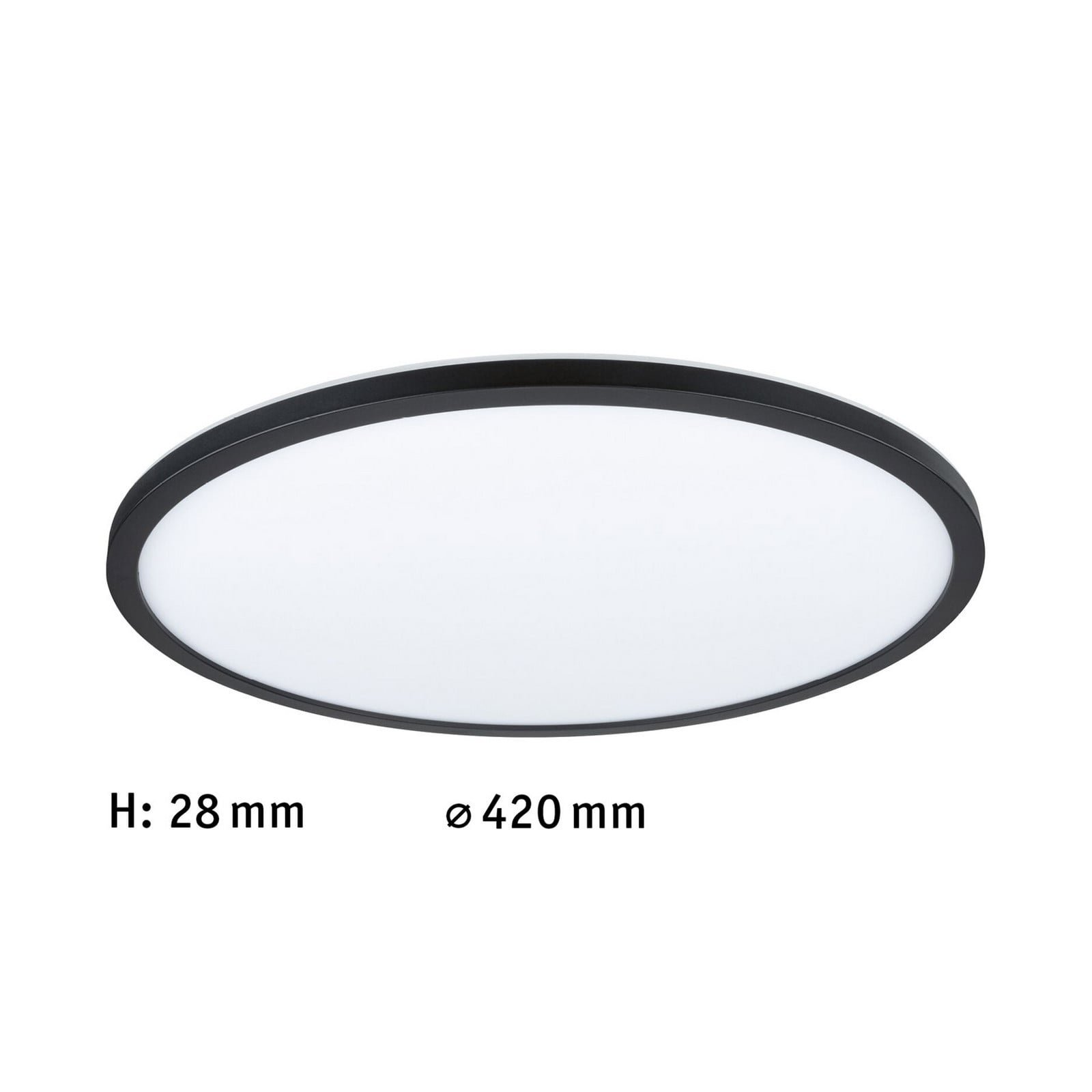 Atria Shine LED Kattovalaisin 3-Step Dim. Black