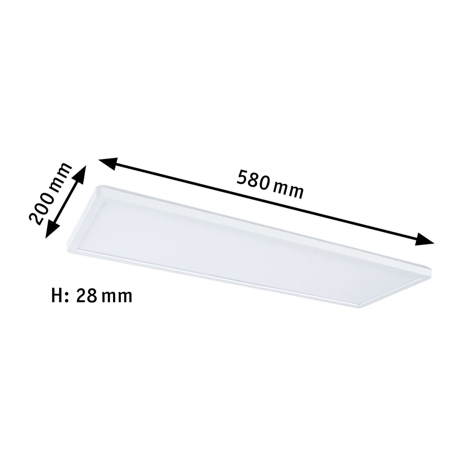 Atria Shine LED Kattovalaisin Square White