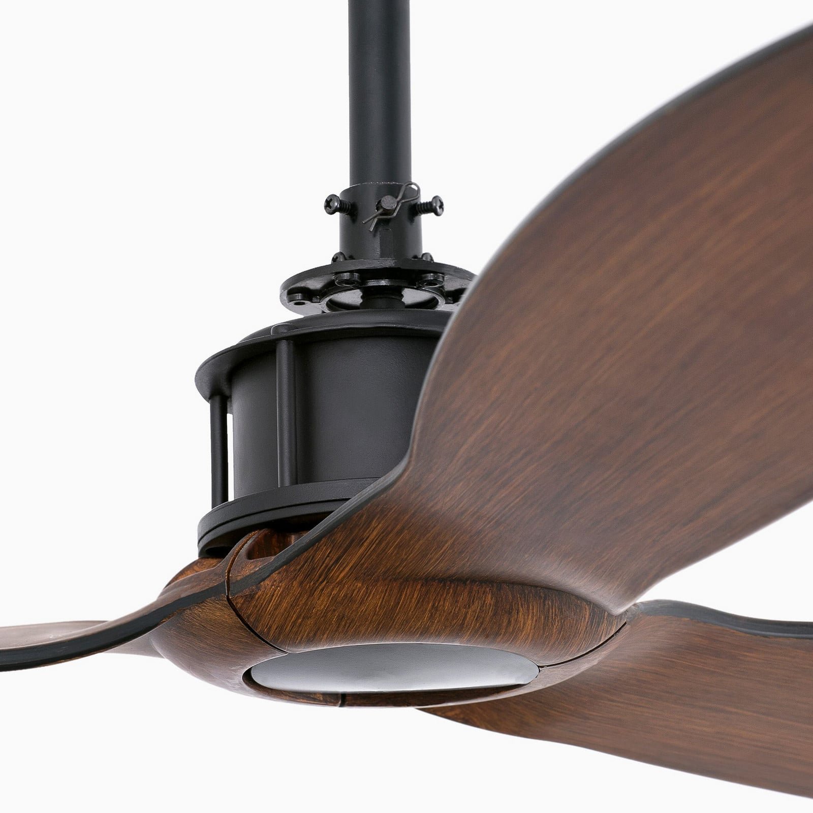 Just Fan M -kattotuuletin halkaisija 128 cm musta/tumma puu FARO BARCELONA