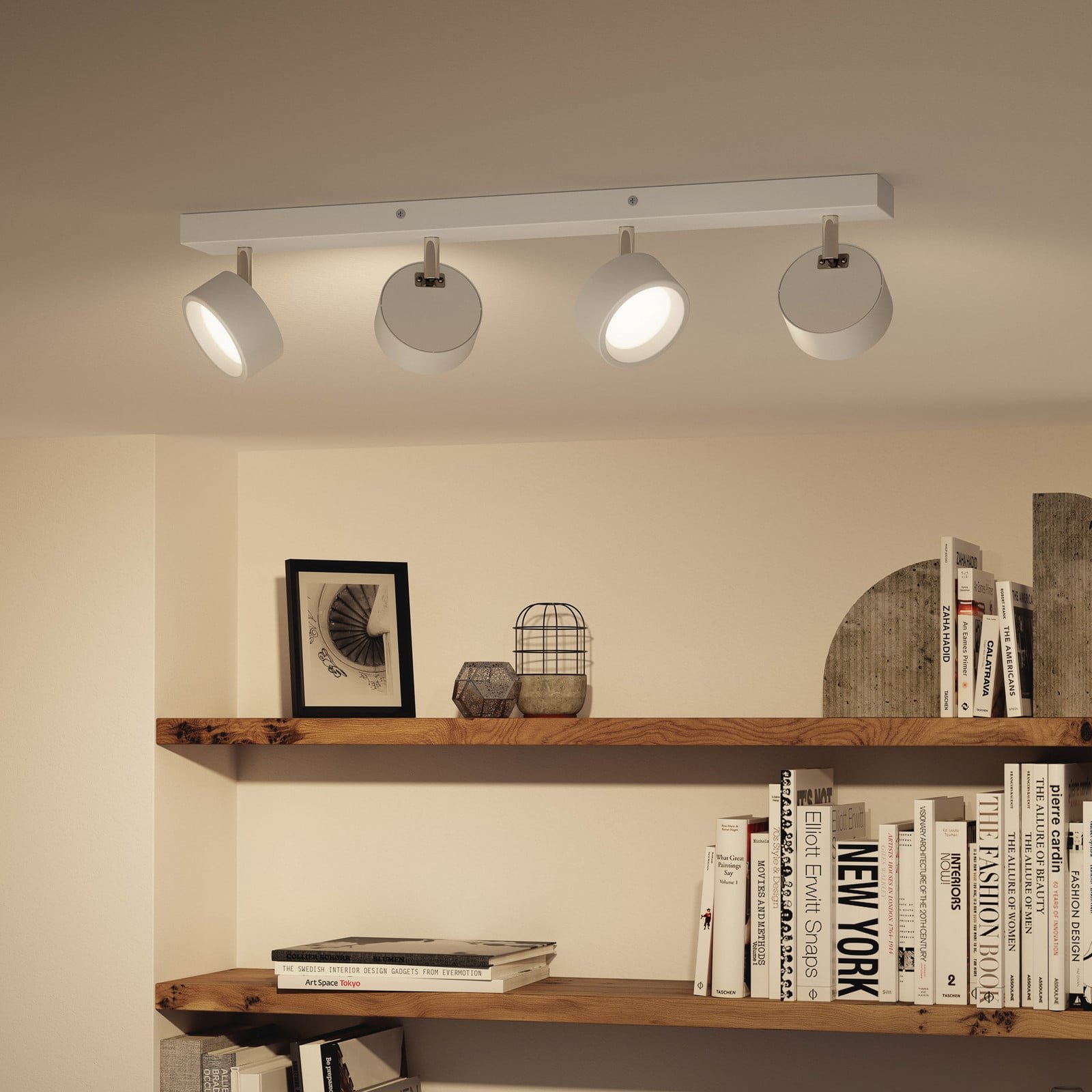 Bracia LED-kattospotti 4-lamppuinen, valkoinen