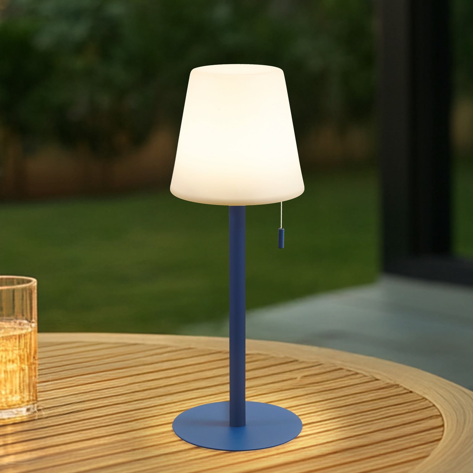Azalea LED Portable Pöytävalaisin IP44 Valkoinen/Sininen