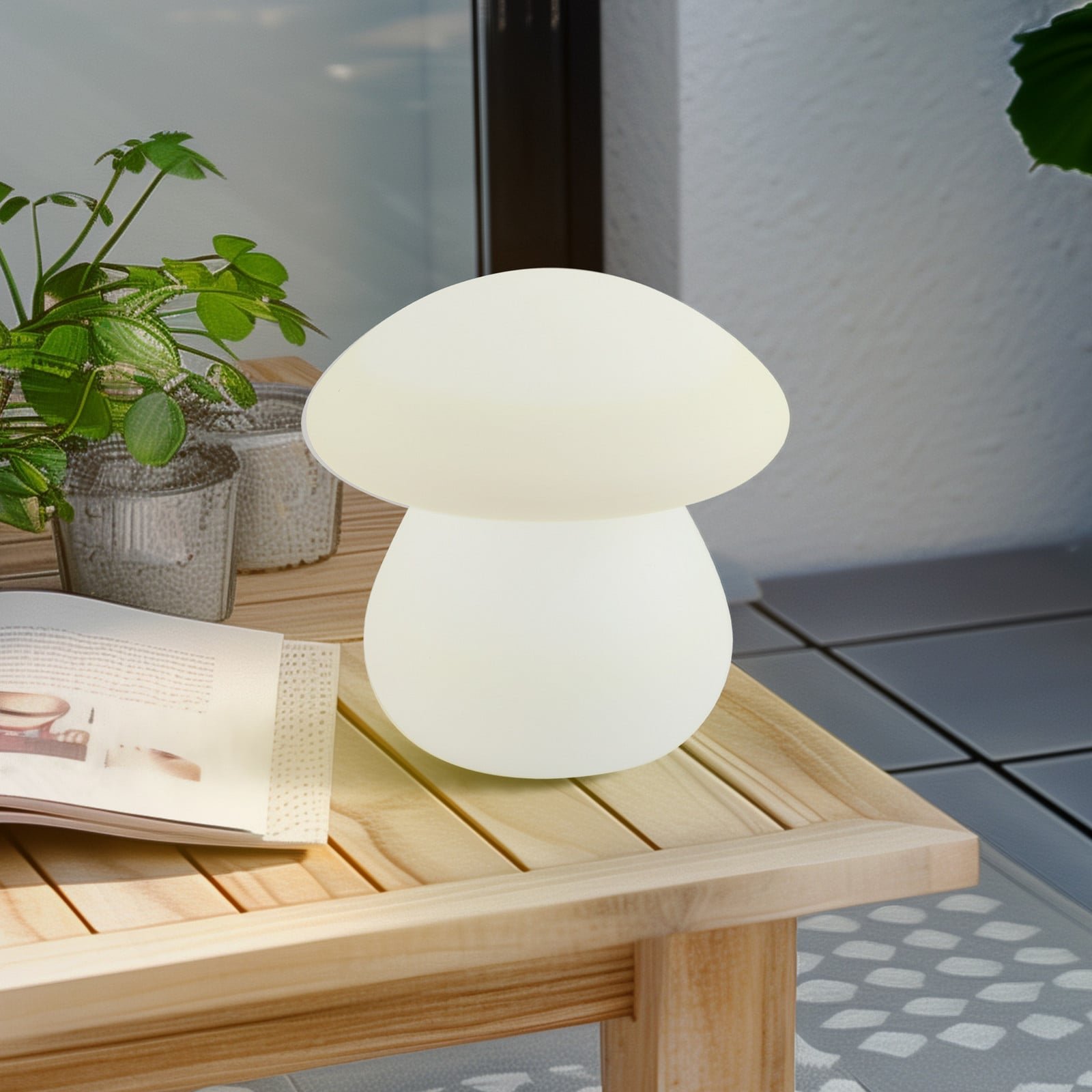 Vernate Portable Ulko Pöytävalaisin RGBW Valkoinen