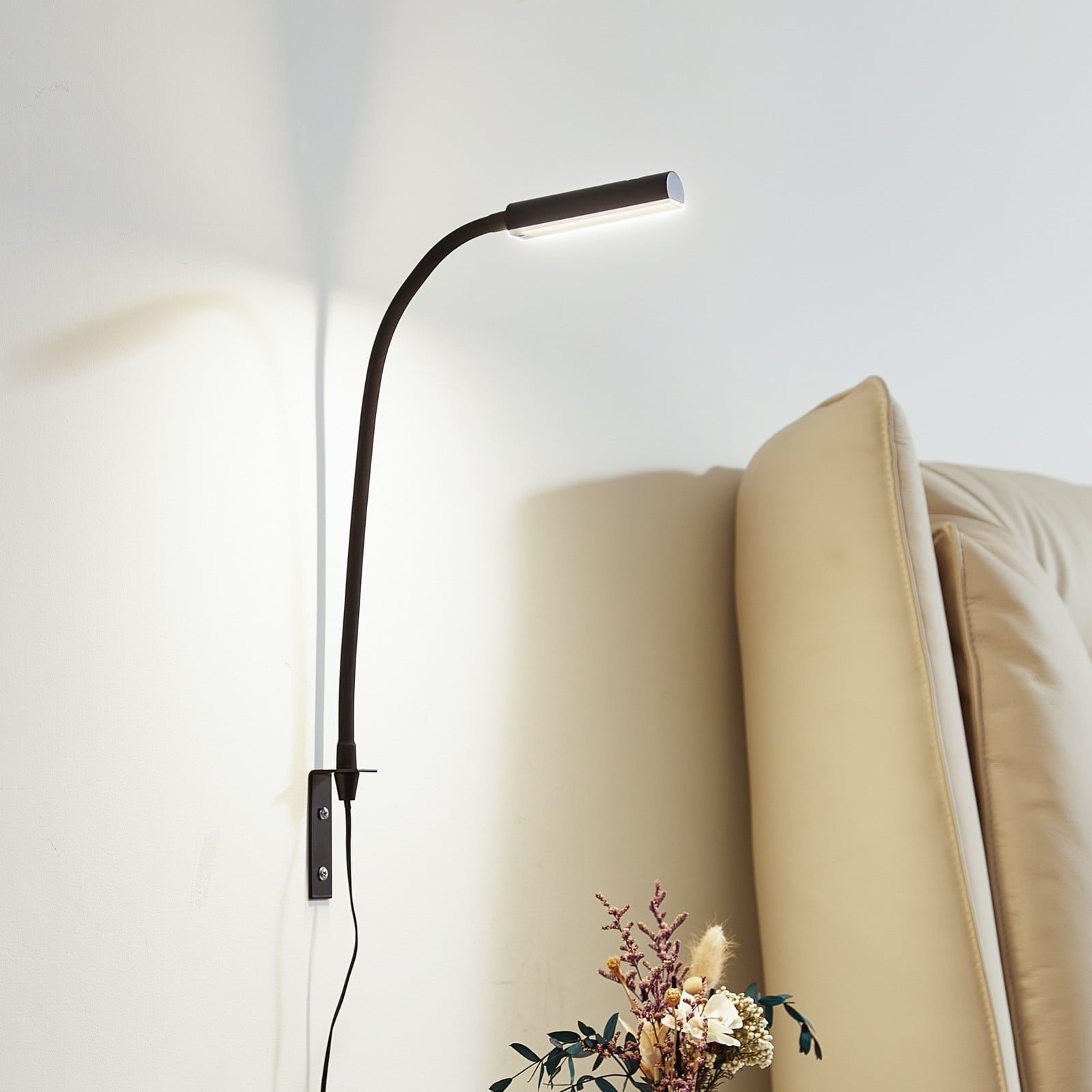 Flexola Square LED Seinävalaisin Black