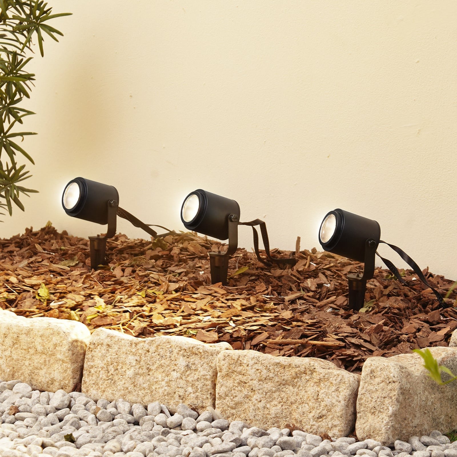 Nymo Smart LED Ulko Spot w/Spike 3 pcs. Musta