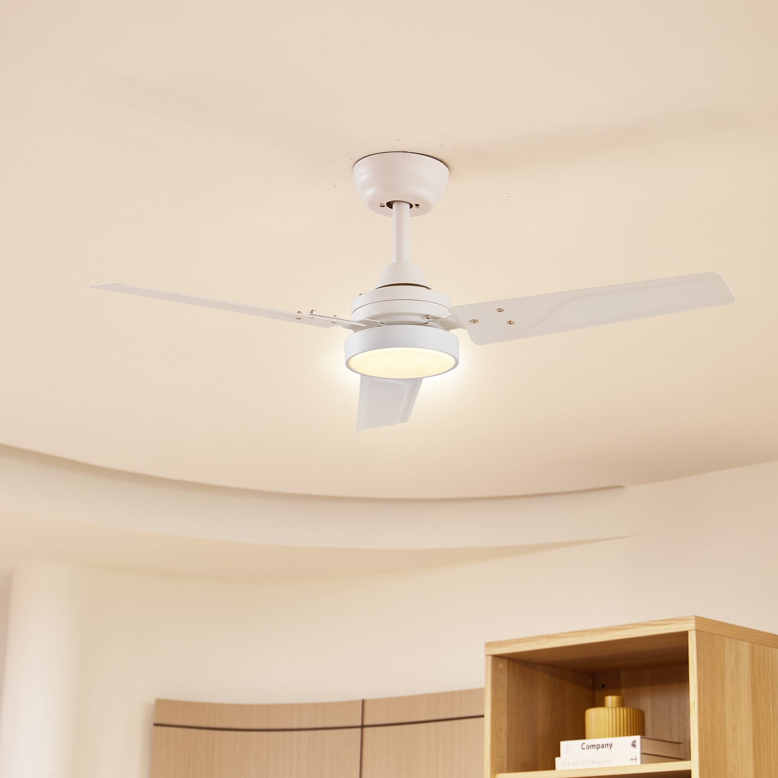 Aerallo LED-kattotuuletin valkoinen CCT hiljainen – Lindby