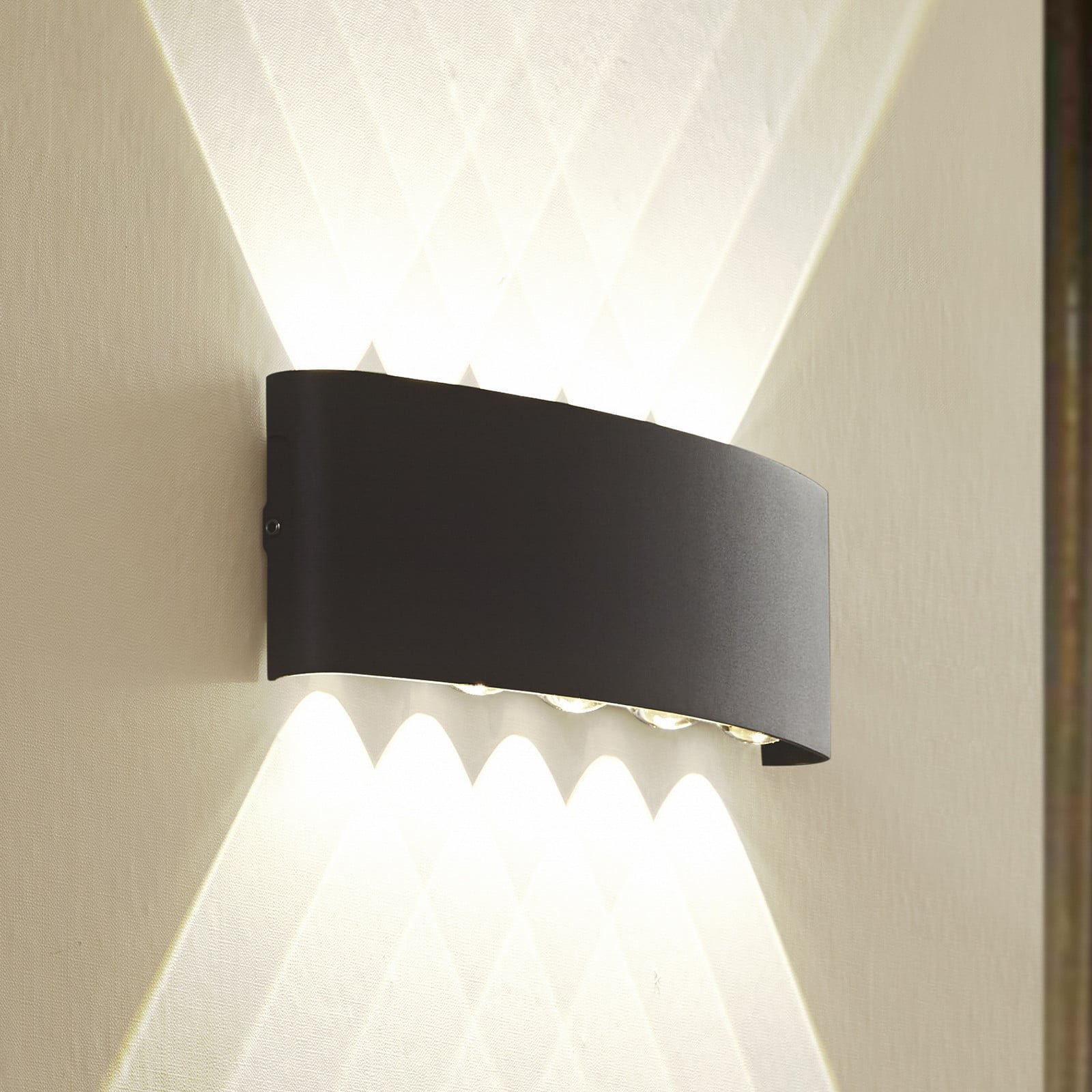 Ithan 5 LED-seinävalaisin tummanharmaa – Lindby