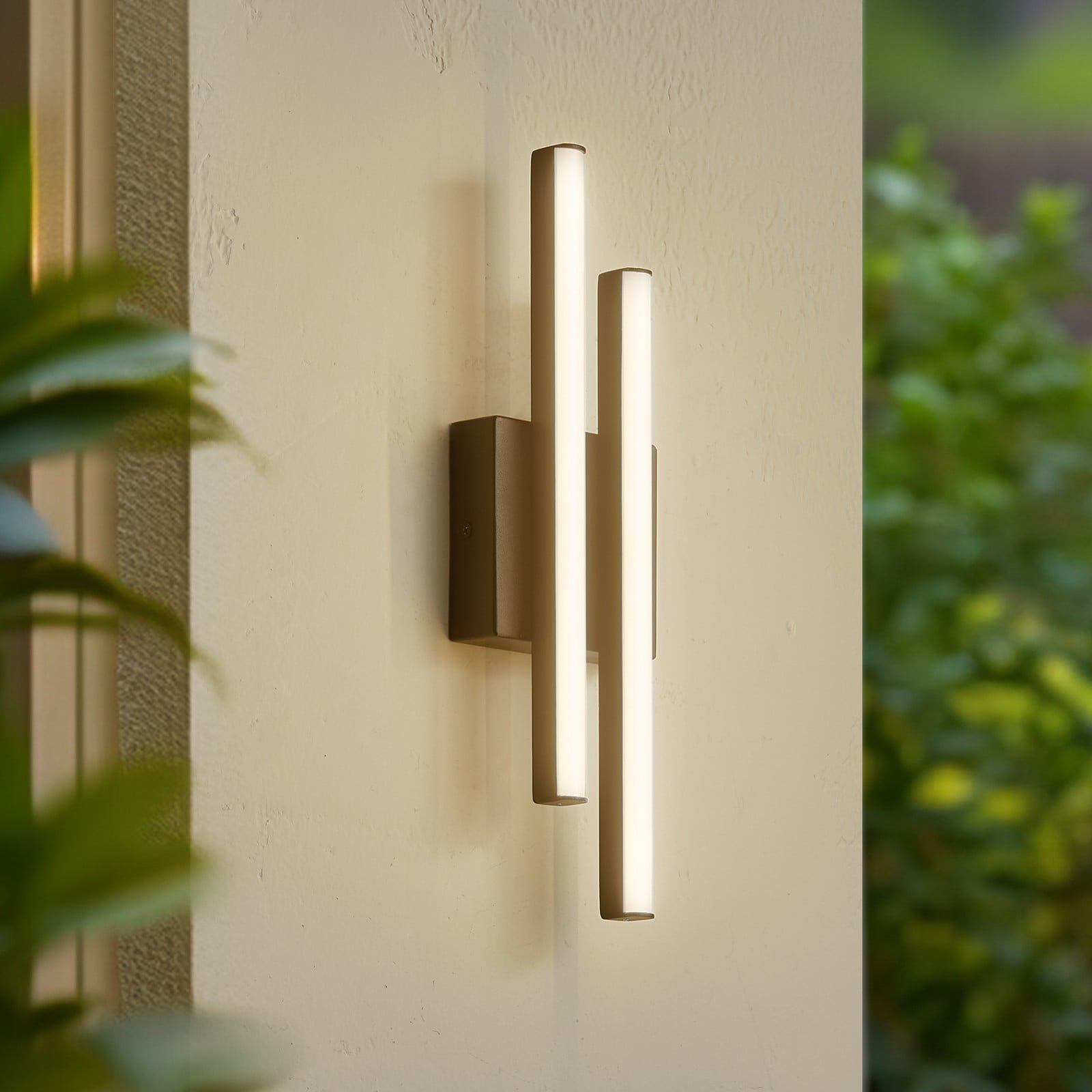 Abelia LED Ulkona Seinävalaisin Musta