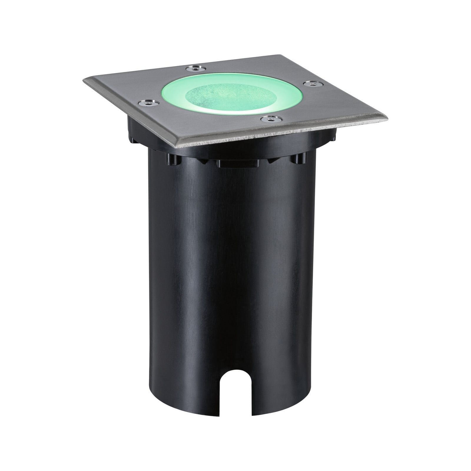 Floor Ulko Maahanupotettava Spotti Square IP67 SWR Harjattu Iron/Alu