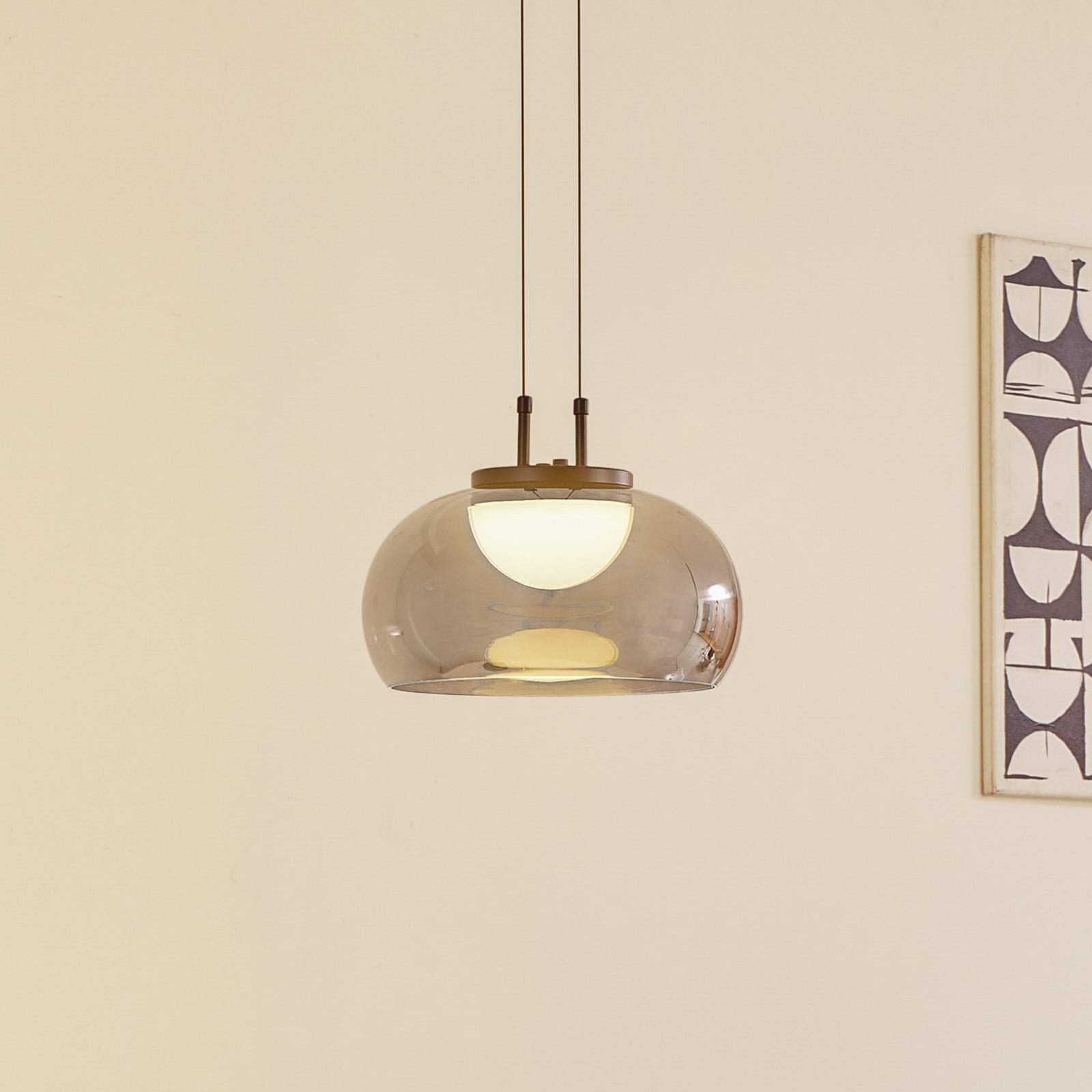 Dain LED Riippuvalaisin Savu Harmaa