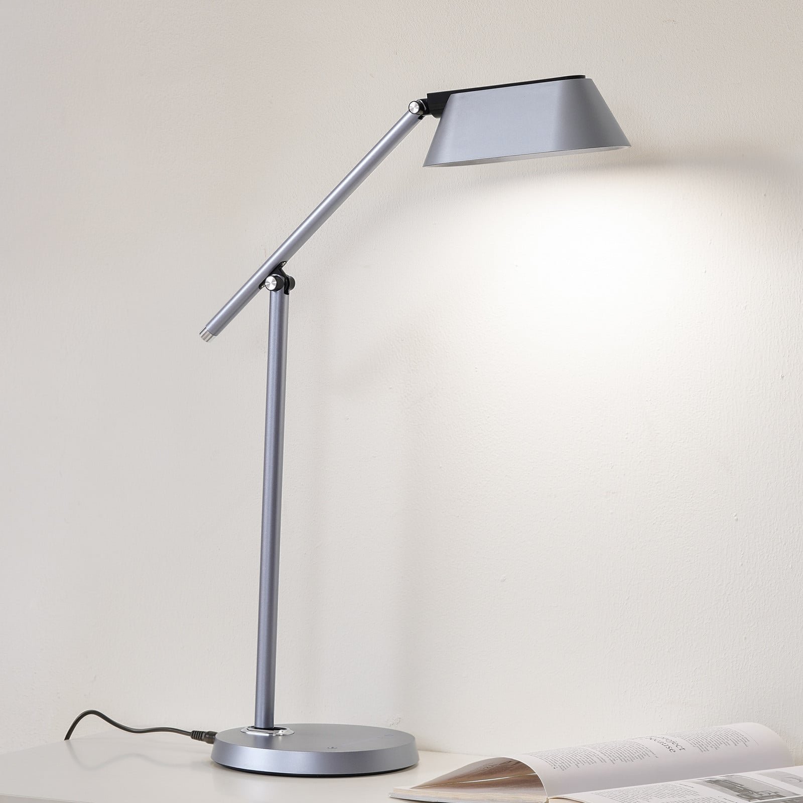 Thies LED Pöytävalaisin Dim. Harmaa