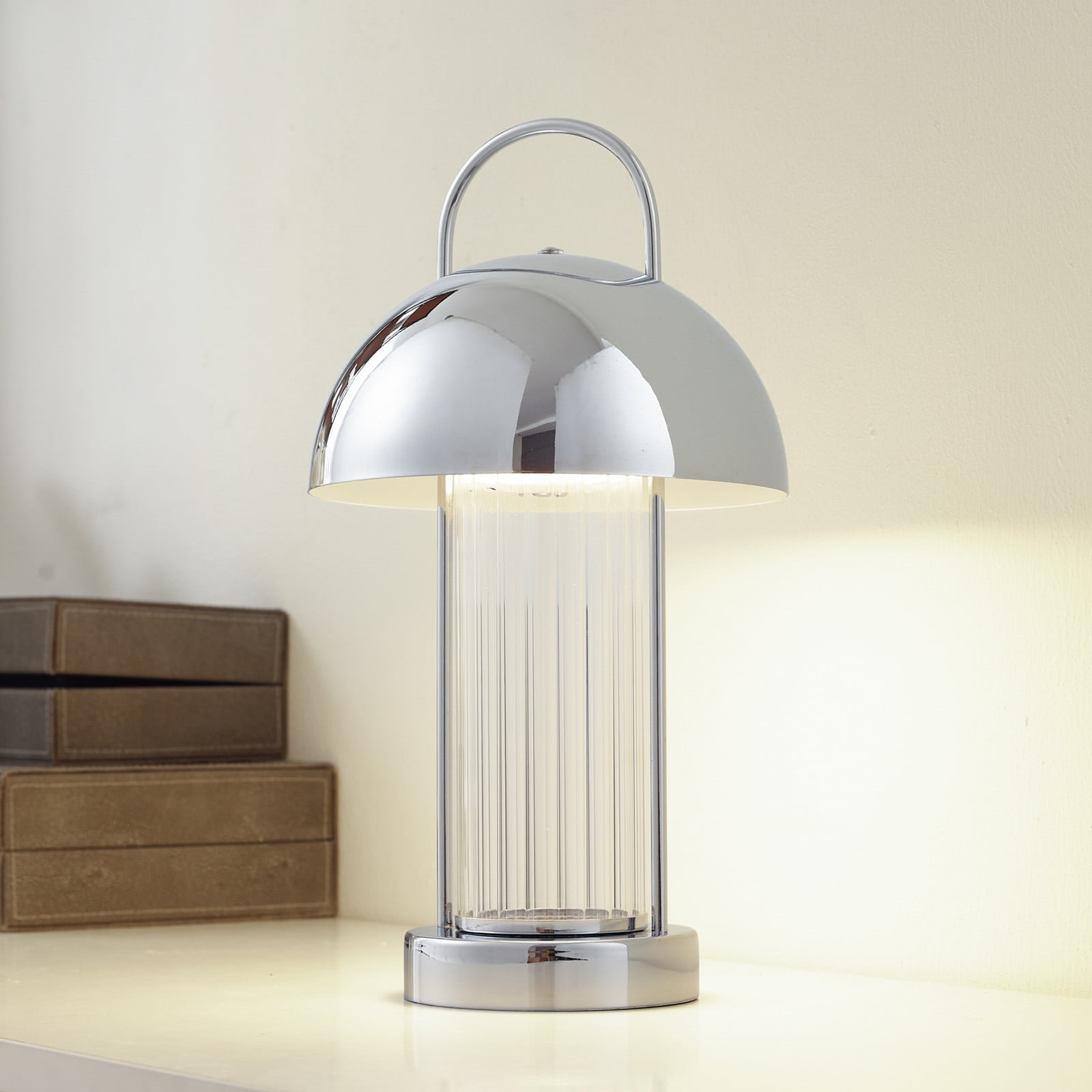Mareli LED Portable Pöytävalaisin Dim. Kromi