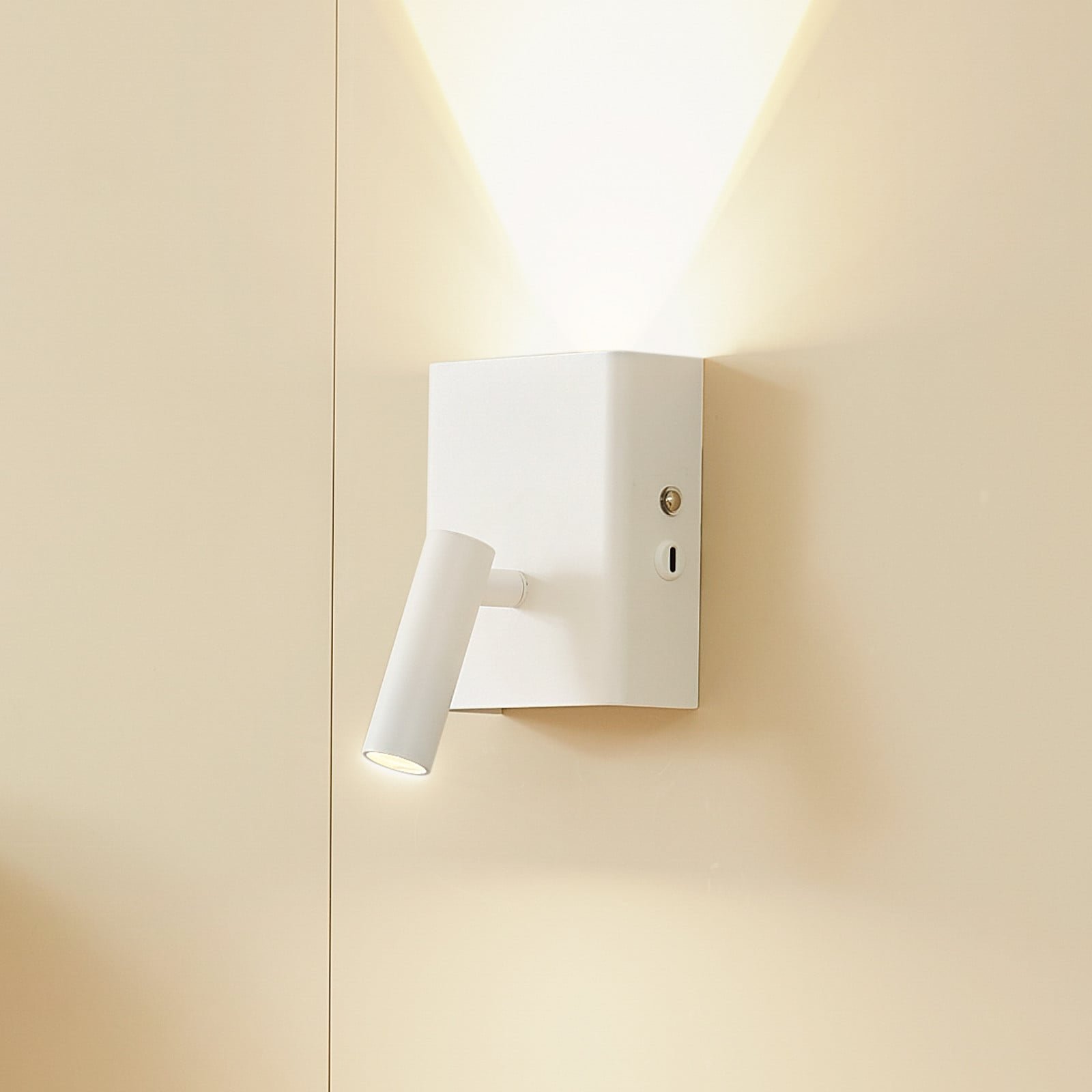 Agit LED Portable Seinävalaisin Dim. Valkoinen
