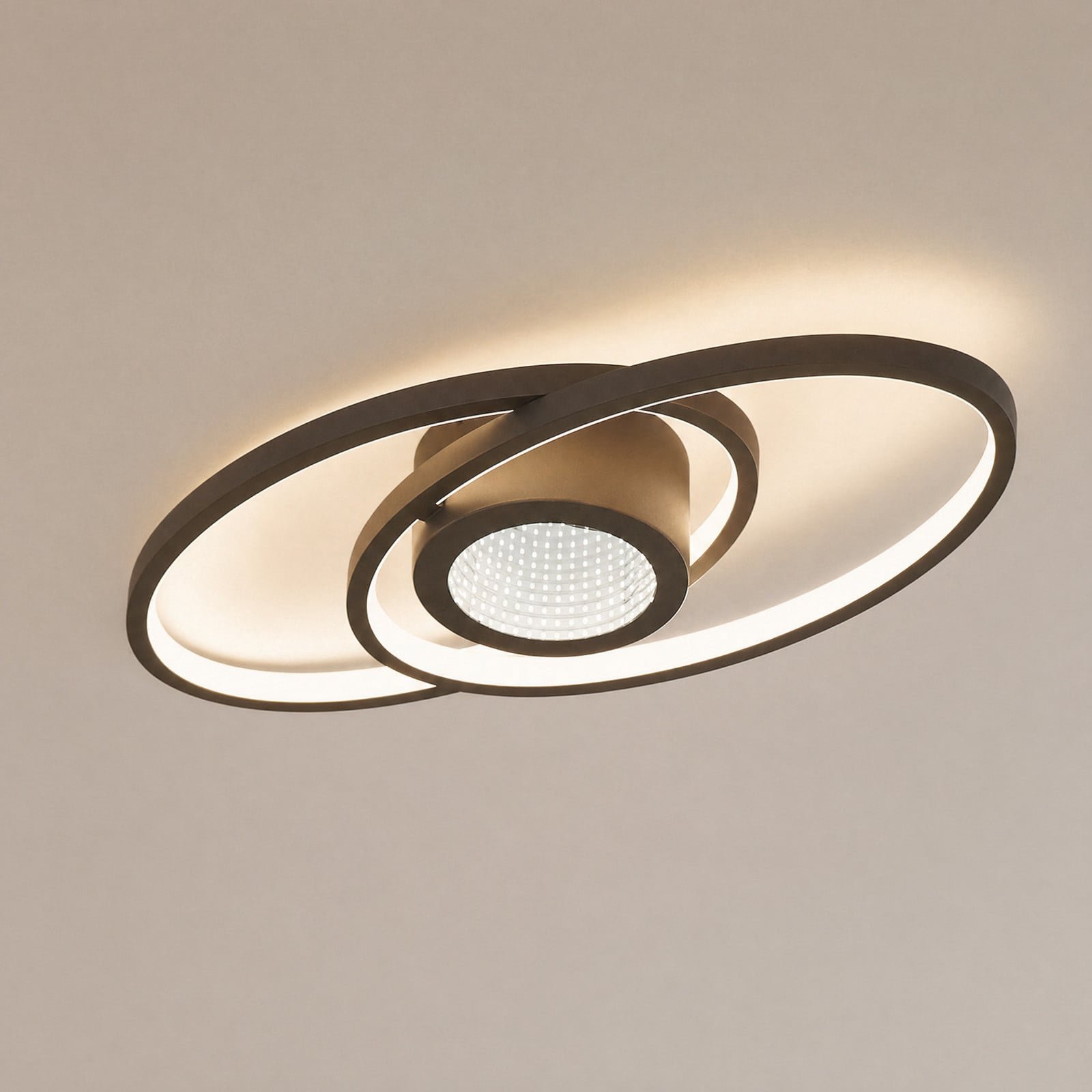Thalina LED Kattovalaisin 60cm Musta/Valkoinen