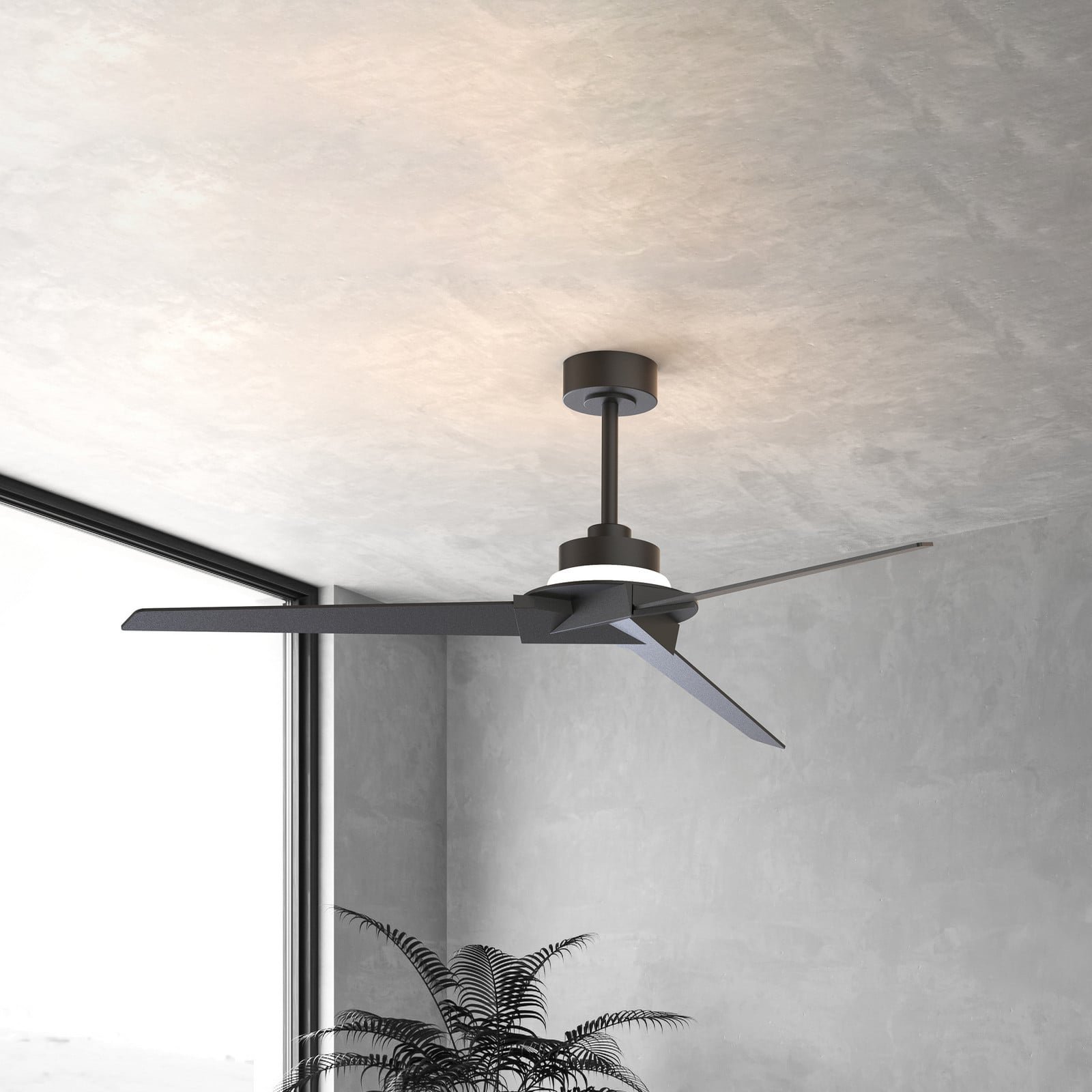 Brisa LED-kattotuuletin musta/puu DC hiljainen – Mantra Mantra Iluminación