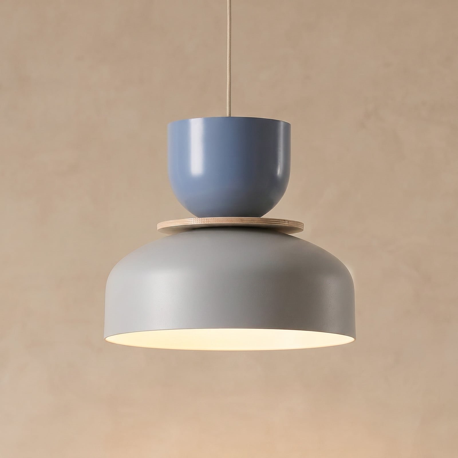 Uto-riippuvalo harmaa/sininen 30 cm metallia – ALDEX