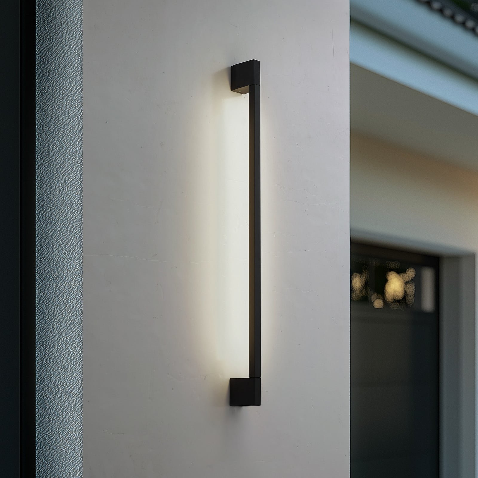 Neano LED-seinävalaisin 90 cm musta metalli IP54