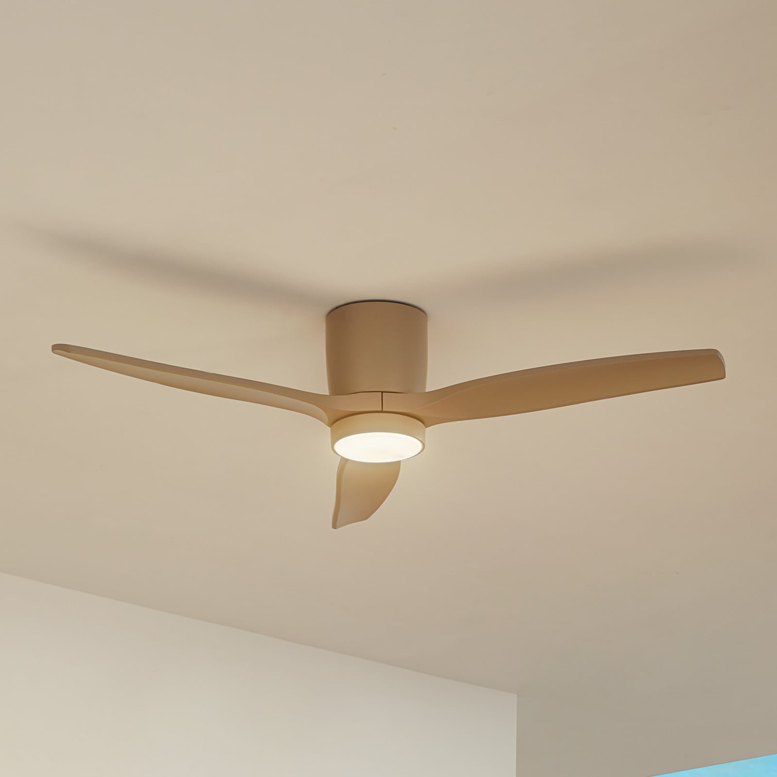 Sorin LED ulkokäyttöön tarkoitettu kattotuuletin beige