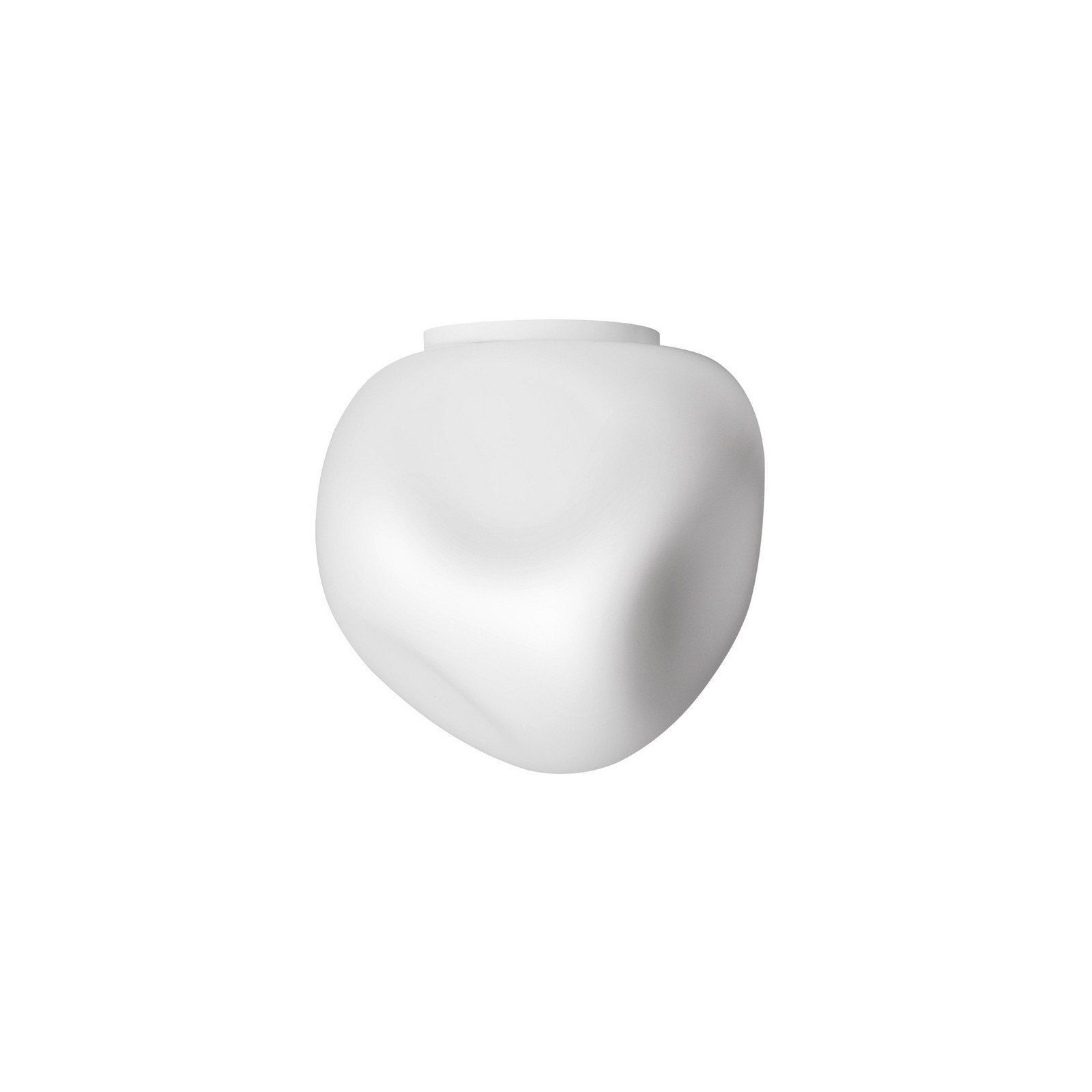 Hoba Midi kattovalaisin, Ø 19 cm, valkoinen, lasi