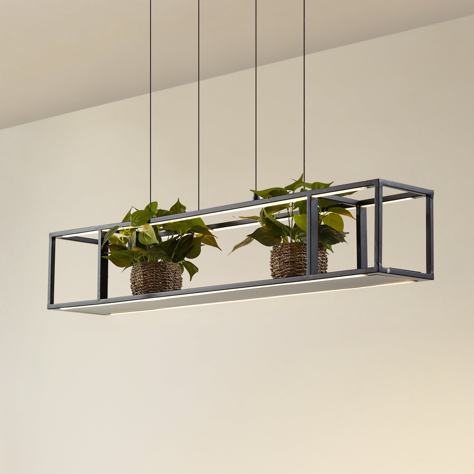 LED-riippuvalaisin himmennettävä 110 cm musta