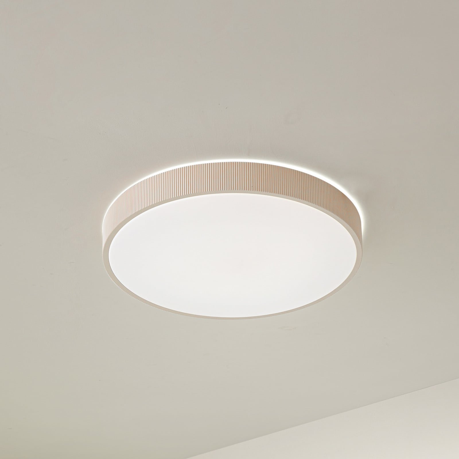 Zylo LED-kattovalaisin beige Ø 49 cm CCT himmennettävä – Lindby