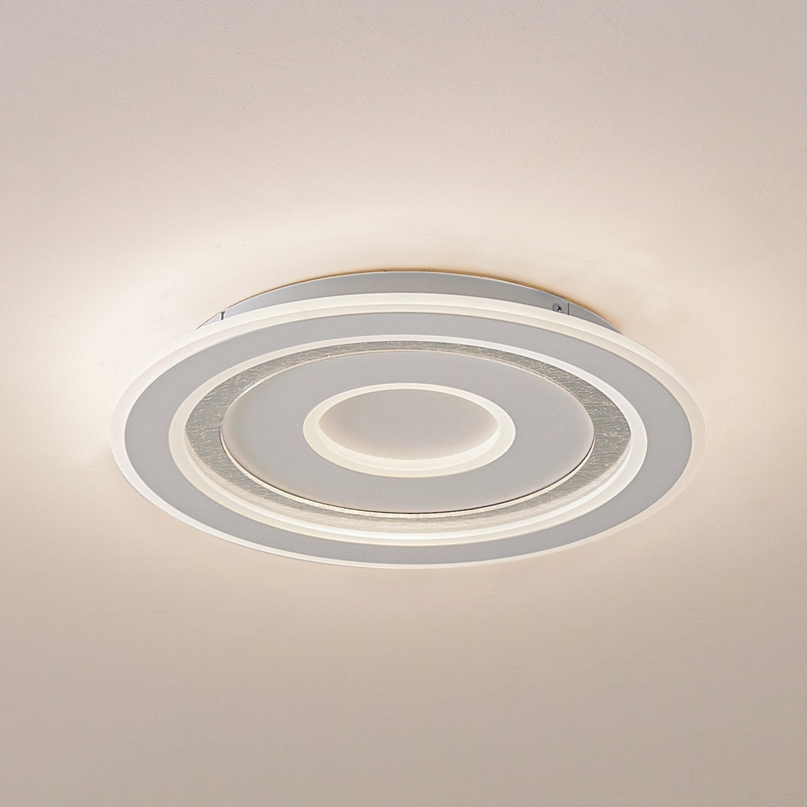 Lorvik LED-kattovalaisin, Ø 40 cm, valkoinen, CCT, himmennettävä