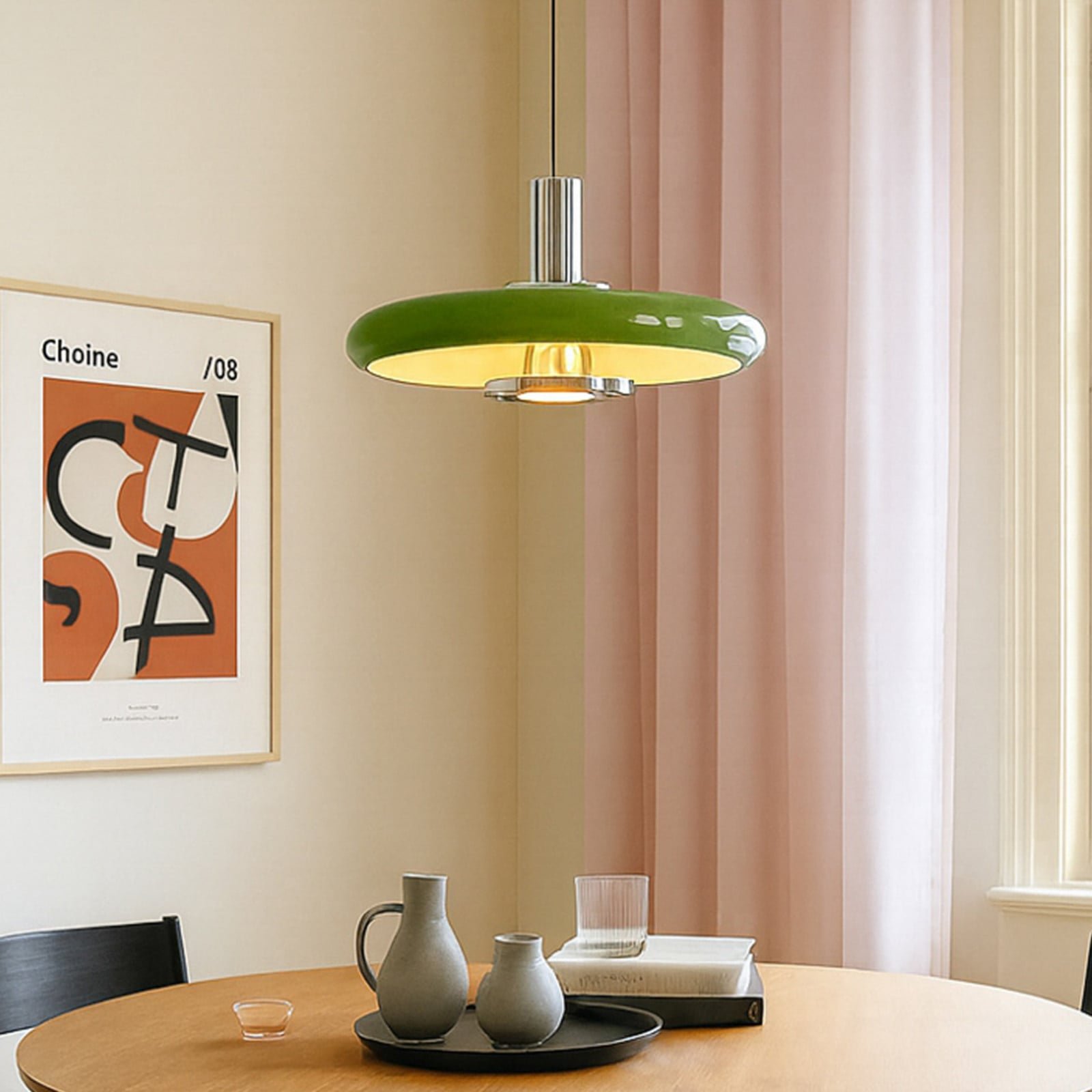 Branford riippuvalaisin retro Ø 35 cm vihreä metalli