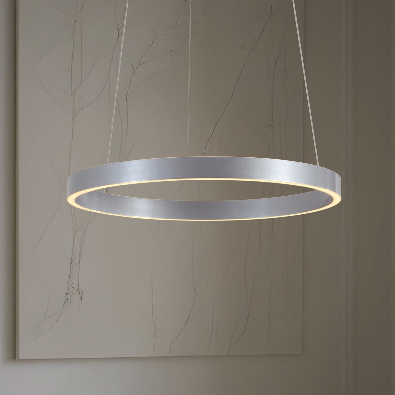 Yonam LED-riippuvalaisin Ø 60 cm 1-lamppuinen alumiini CCT