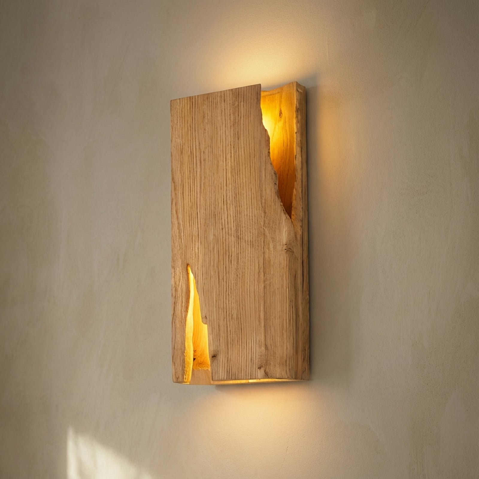 Tarry-seinävalaisin puu leveys 45 cm 2 x E14
