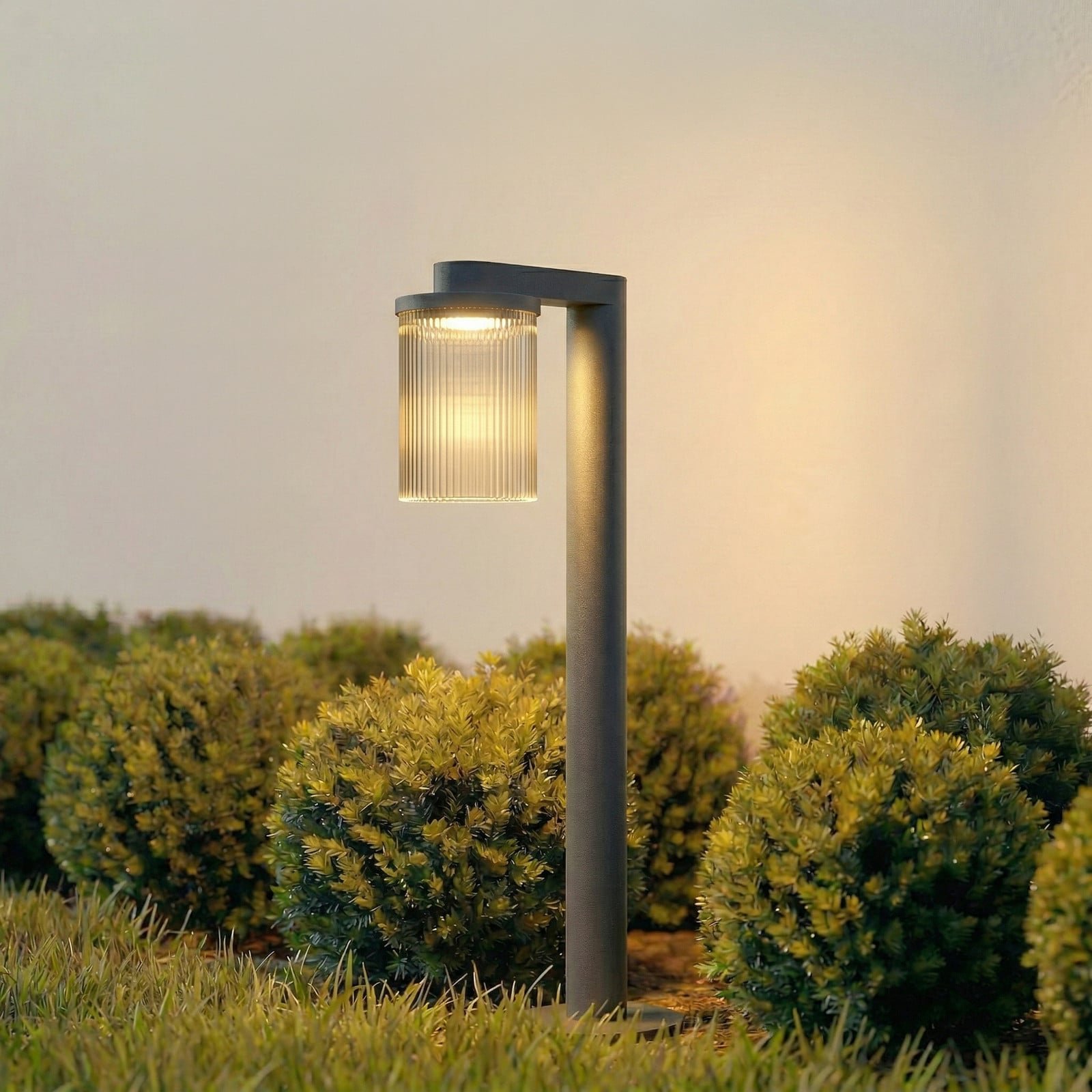 Beelia LED-pylväsvalaisin IP65 lasi alumiini antrasiitti 60 cm