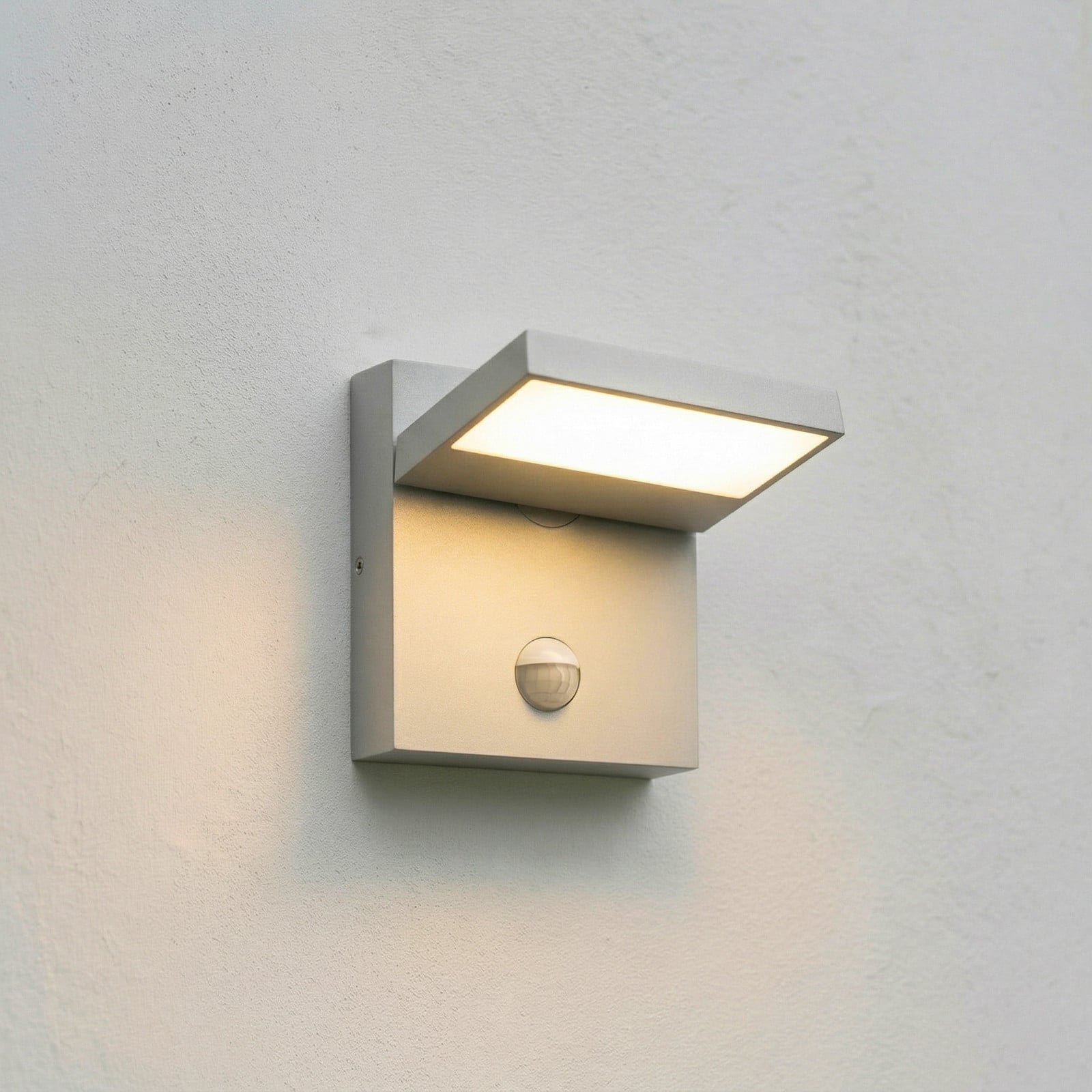 Silvan LED-ulkoseinälamppu liiketunnistin IP54 kiviharmaa