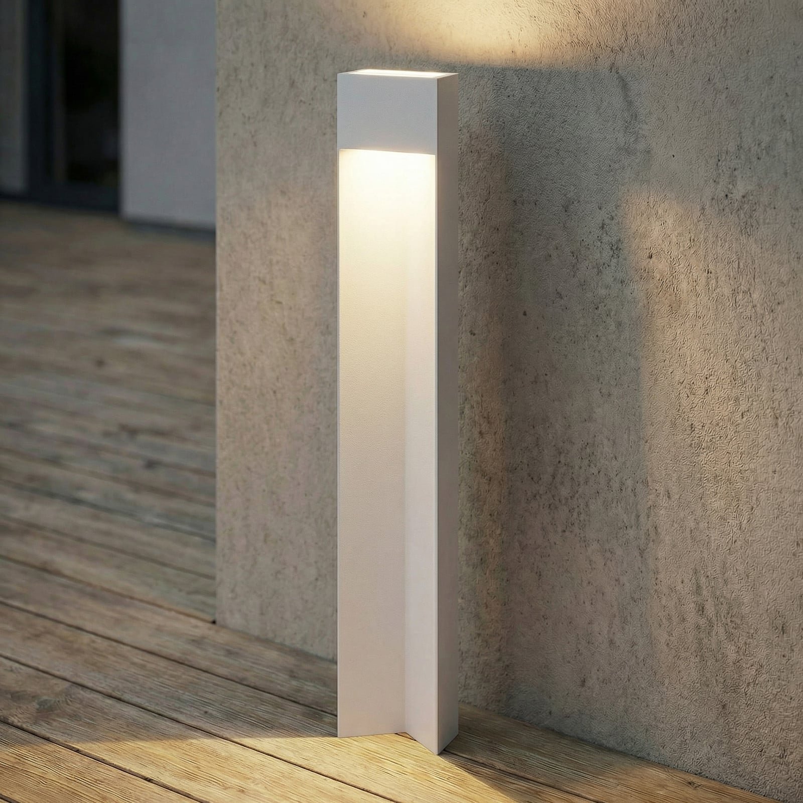 Kaholo LED-pylväsvalaisin alumiini IP44 vaaleanharmaa 90 cm