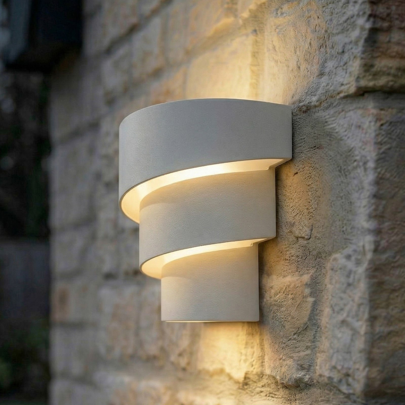 Valir LED-ulkoseinävalaisin IP54 valkoinen 18 cm