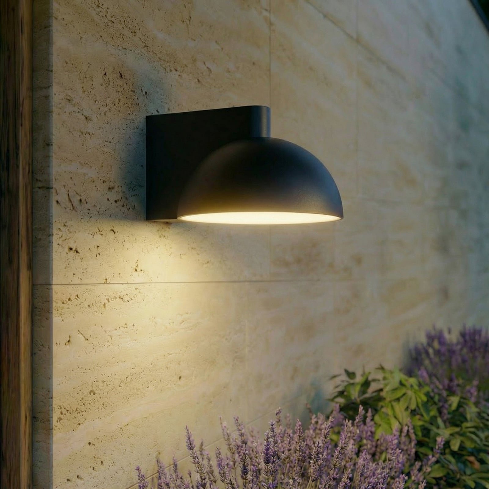 Velira LED-ulkoseinävalaisin metalli IP54 musta