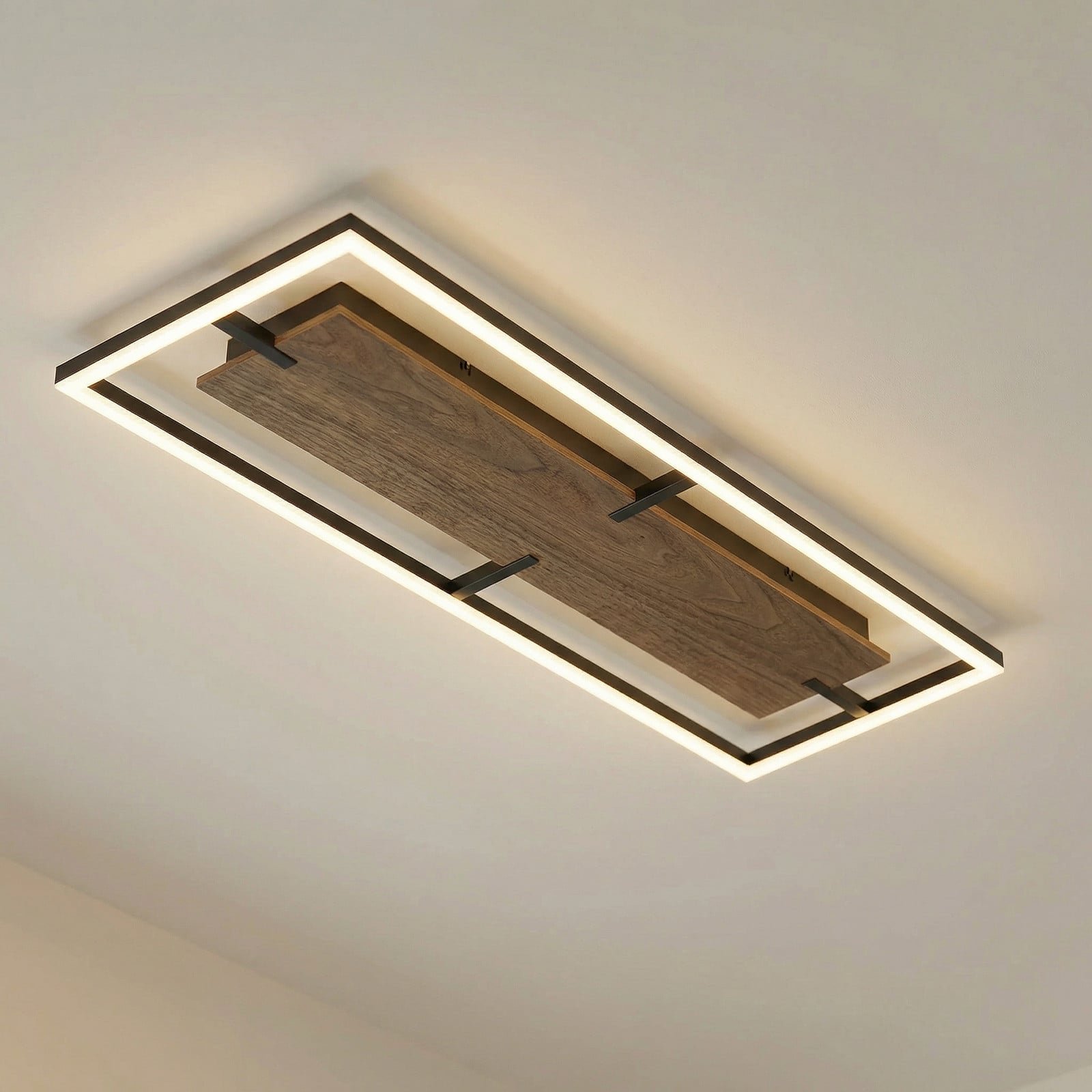 Vectra LED-kattovalaisin puu 100 x 30 cm himmennettävä 3 000 K – Lucande