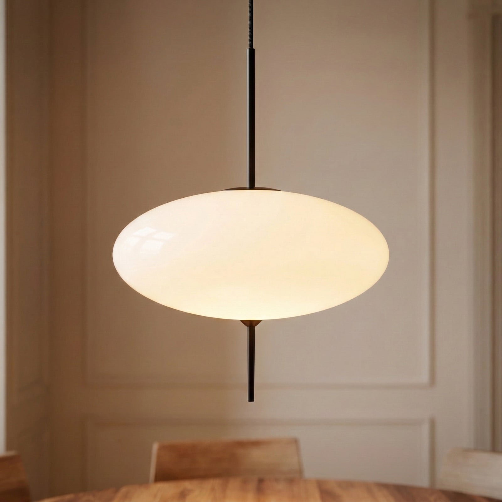 Hikari-riippuvalaisin valkoinen Ø 30 cm E14 lasi