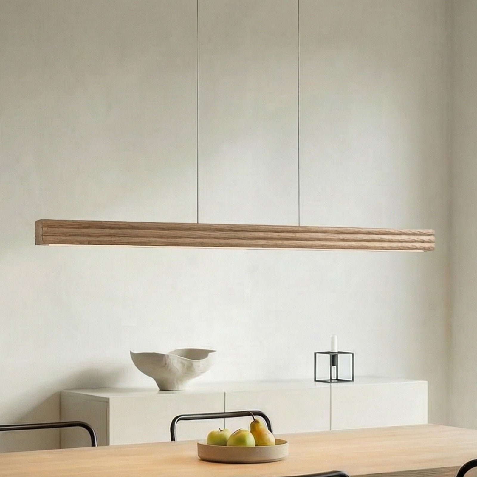 Annetta LED-riippuvalaisin 117 cm CCT tammipuu himmennettävä – Lucande