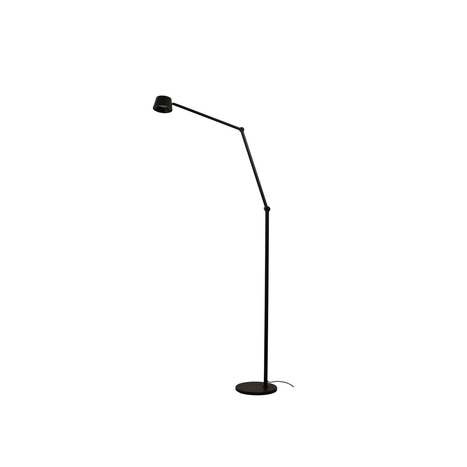 Direction F2 LED-lattiavalaisin musta korkeus 130 cm