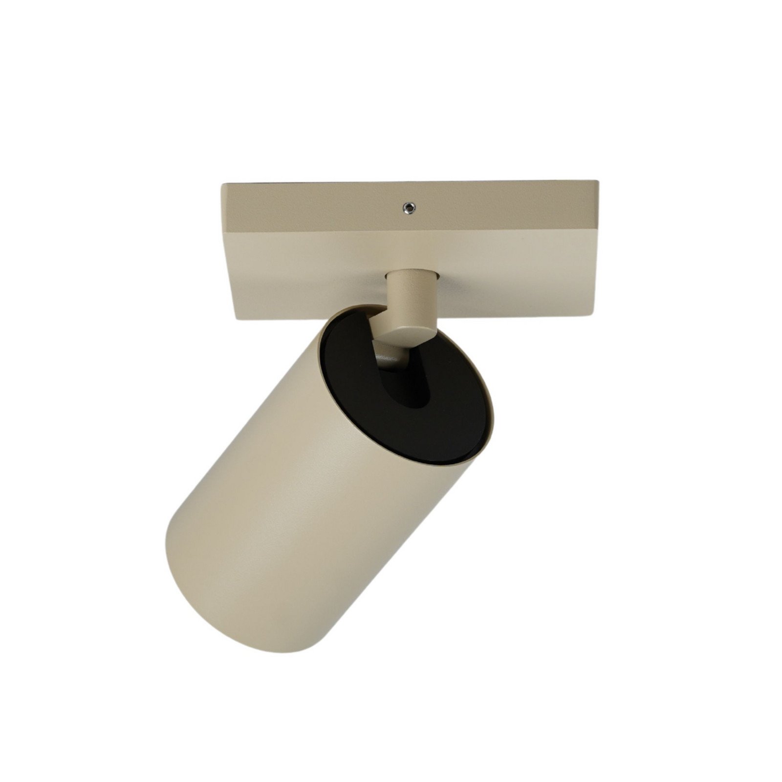 SpotOn1-kohdevalaisin, metalli, beige, leveys 9 cm – Antidark